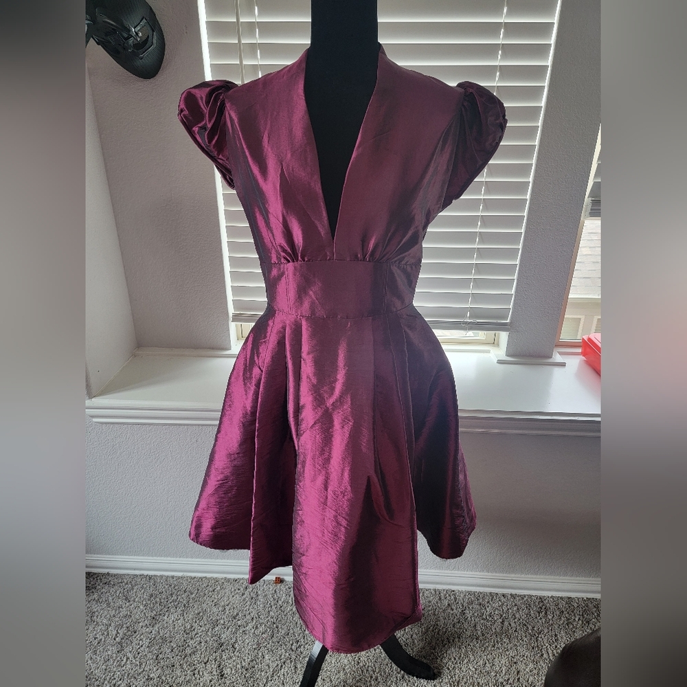Scott McClintok Size 10 Burgandy Formal Dress